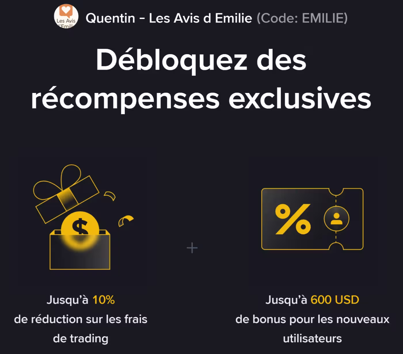 Code parrainage Binance EMILIE : -10% de réduction sur vos frais en février 2026 4 code parrainage binance emilie recompenses exclusives