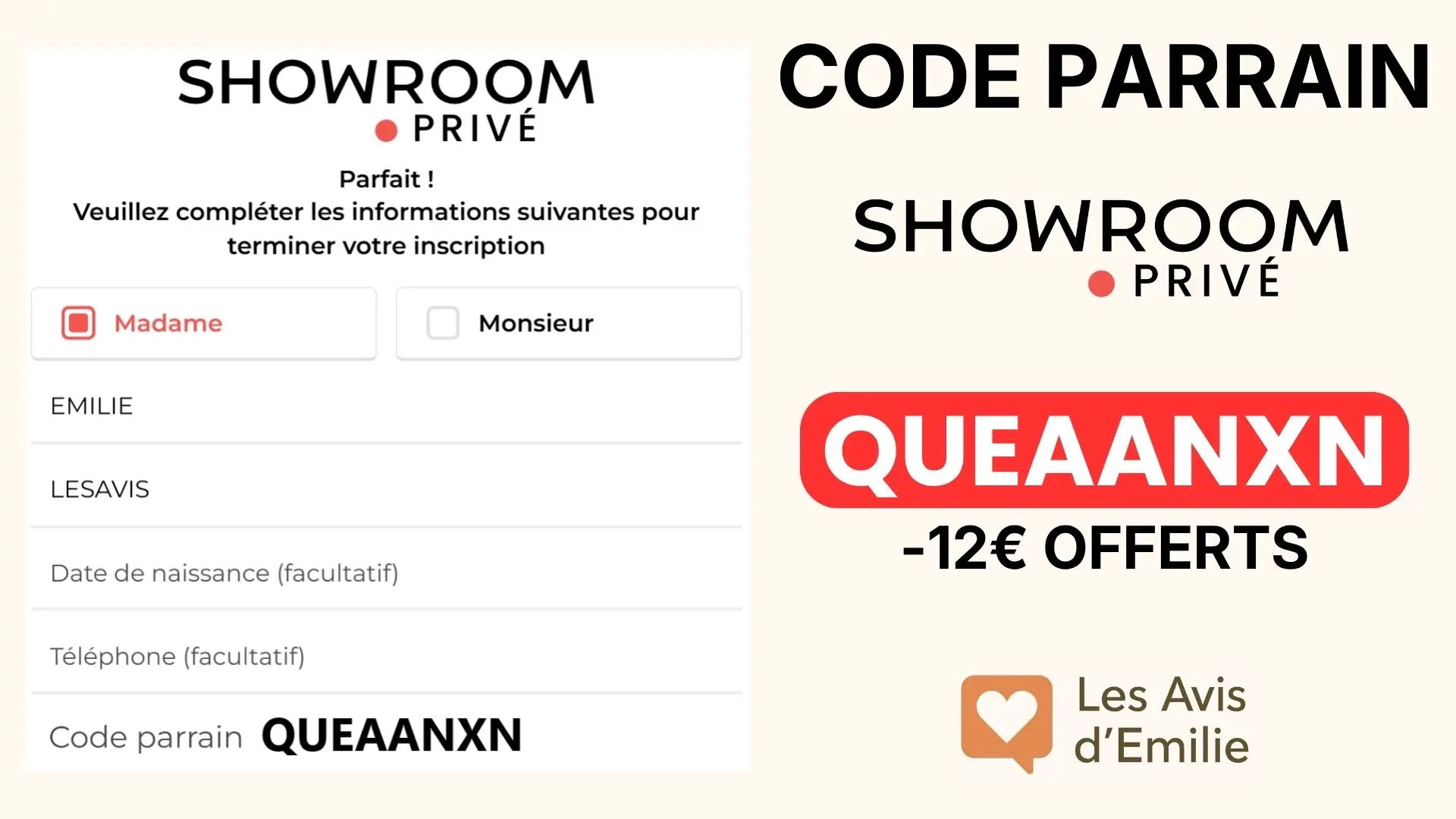 Code promo