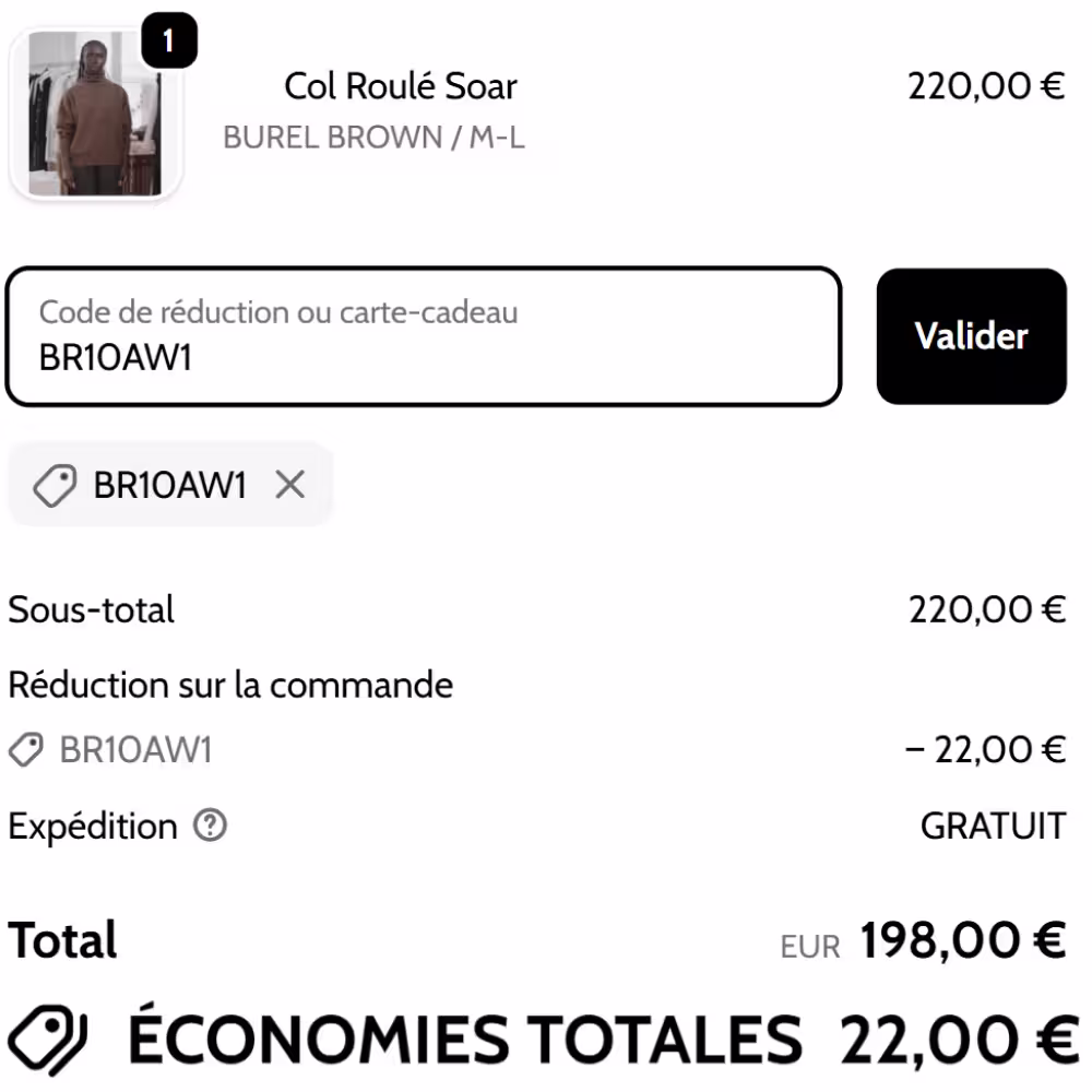 BaseRange : Code promo de -10% Mon avis sur la marque féminine eco-responsable 1 code promo baserange