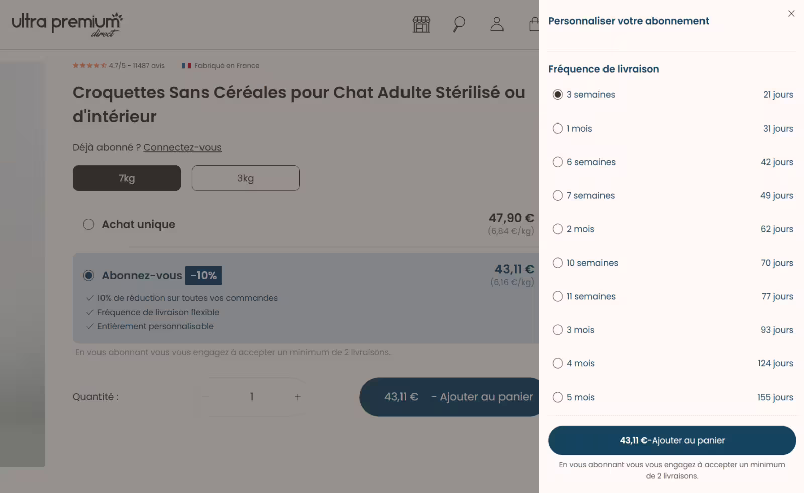 Ultra Premium Direct : Mon avis complété par celui d'un vétérinaire 14 abonnement croquette ultra premium direct