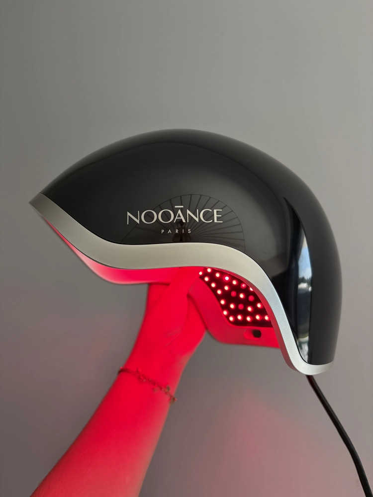 Le casque LED cheveux de Nooance : Mon Avis complet avec test personnel et revue des études 5 casque cheveux expert X600 couleur noire nooance