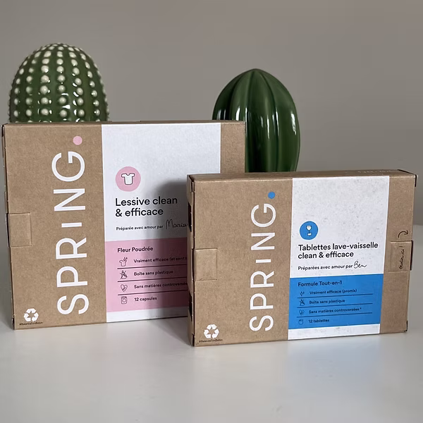 Spring VS La Marque en moins : comparatif des produits avec test personnel 7 capsules lessive et lave vaisselle
