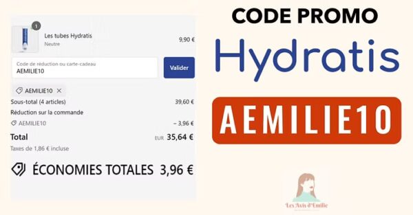 code promo hydratis devoile