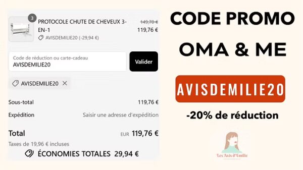 code promotionnel oma and me exclusif