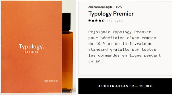 Code Promo Typology : Les Offres Spéciales Réductions 2 1 typology premier 1025 reduction