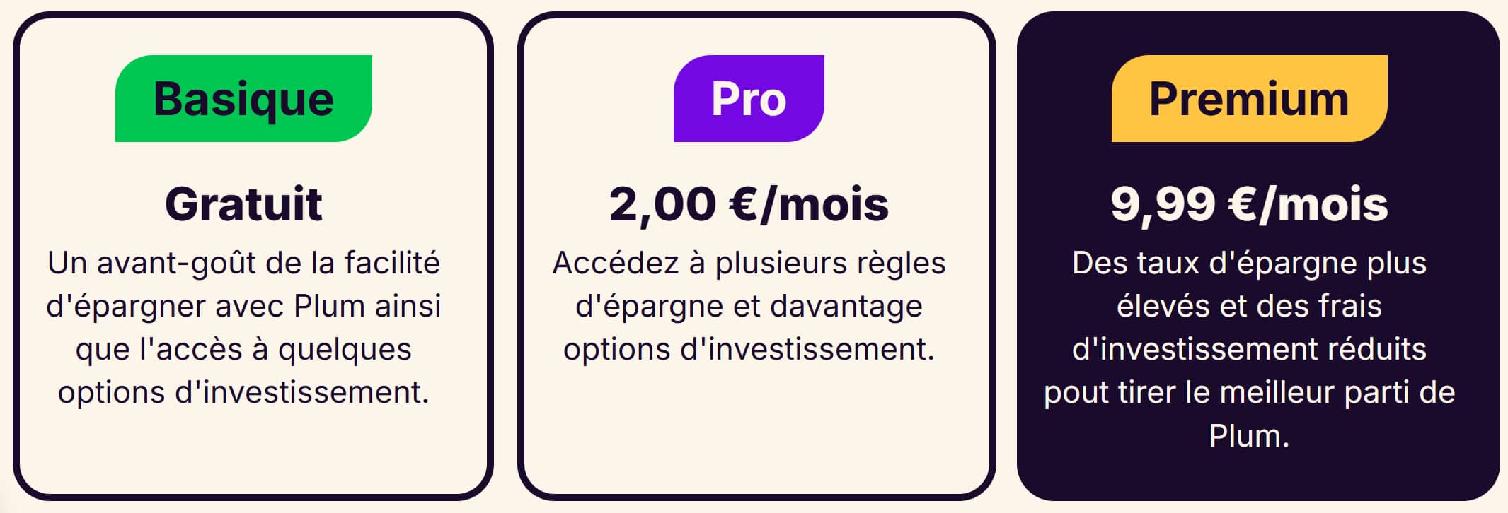 Mon avis sur Plum l'application pour épargner automatiquement 1 abonnements plum