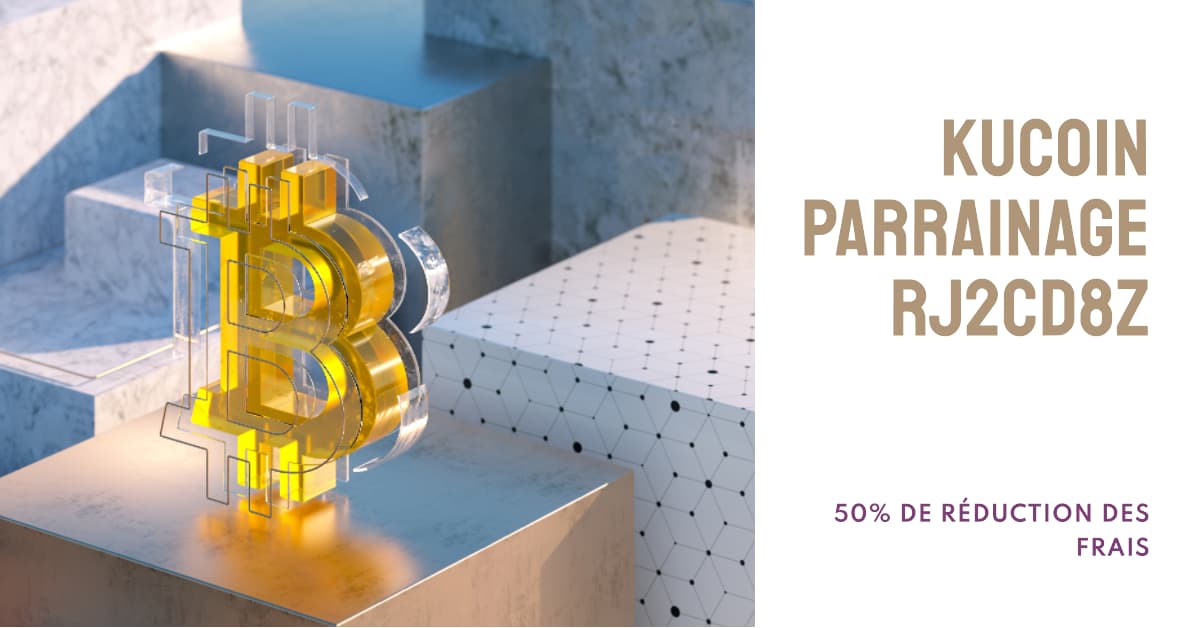 Code Parrainage KuCoin : EMILIEAVIS -5% de réduction de vos frais + bonus ! 6 affiche promotionnelle 169 du code parrainage AYB9Z7ZR chez Binance qui offre 30 de reduction des frais. Le fond est relatif au bitcoin 3