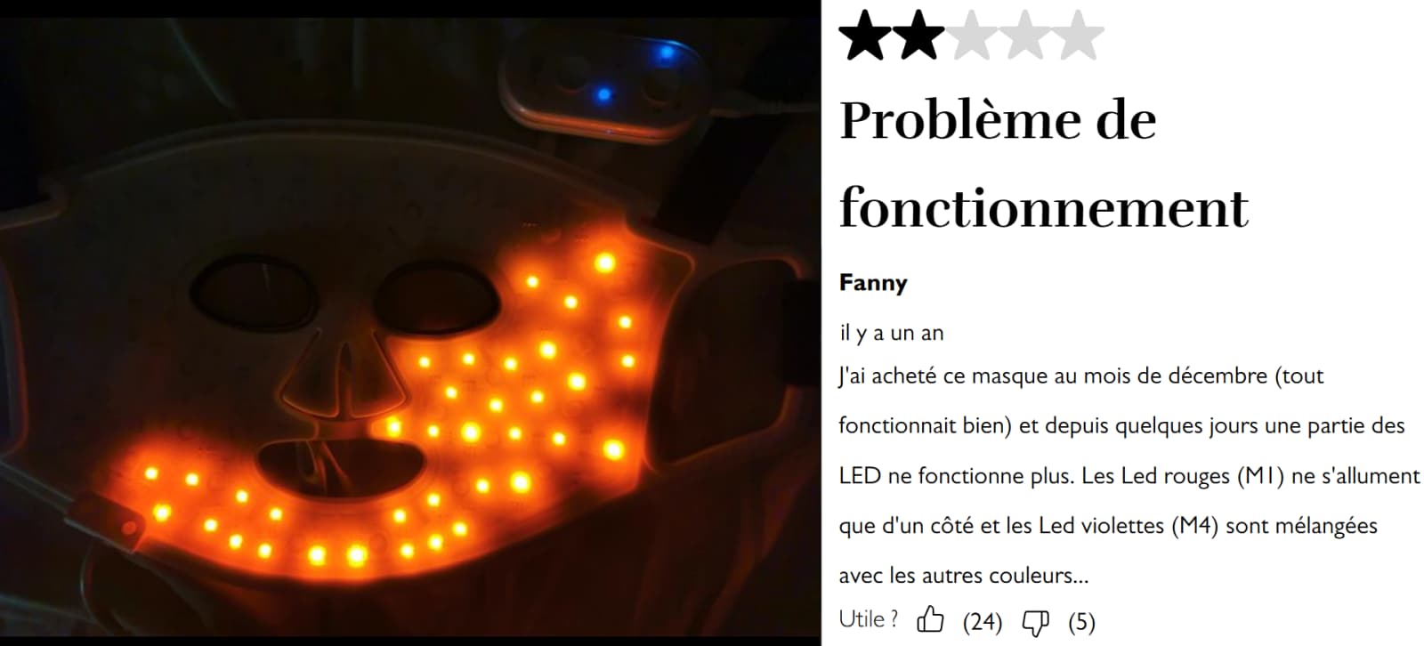 Mon avis sur le masque Silk'n Analyse complète avec résultats et comparatif 12 avis client silkn probleme 1