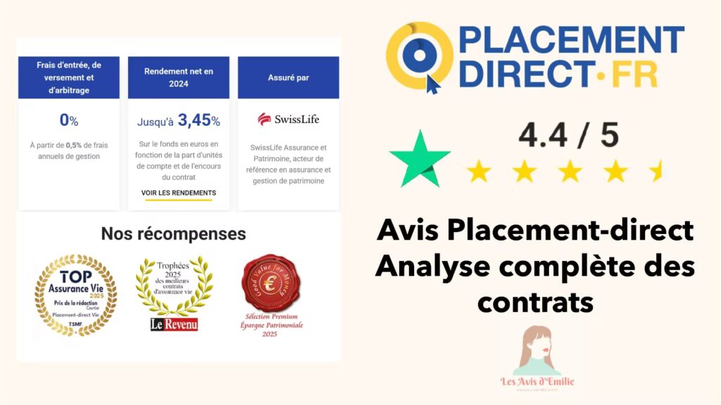 Mon avis sur Placement-direct.fr : Analyse des contrats, des frais, des performances... 6 avis complet placement direct