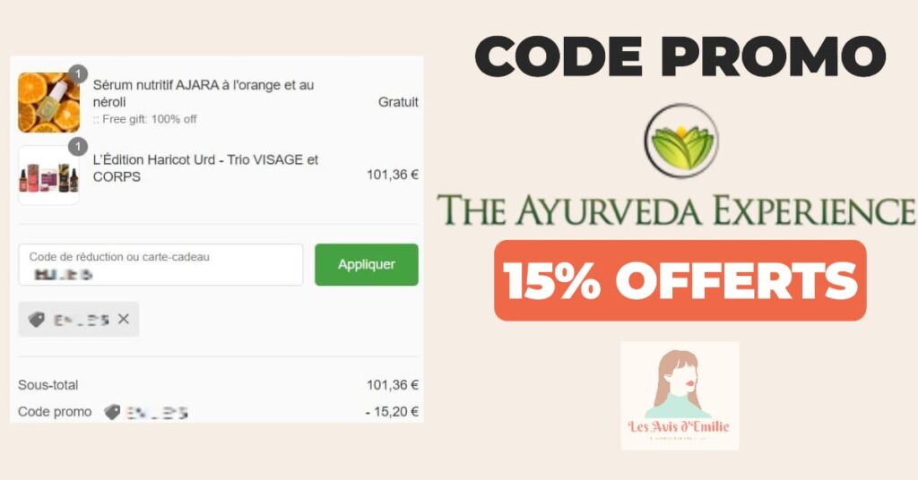Code Promo The Ayurveda Experience 15% de réduction offerts 4 ayuverda code promo diffusion