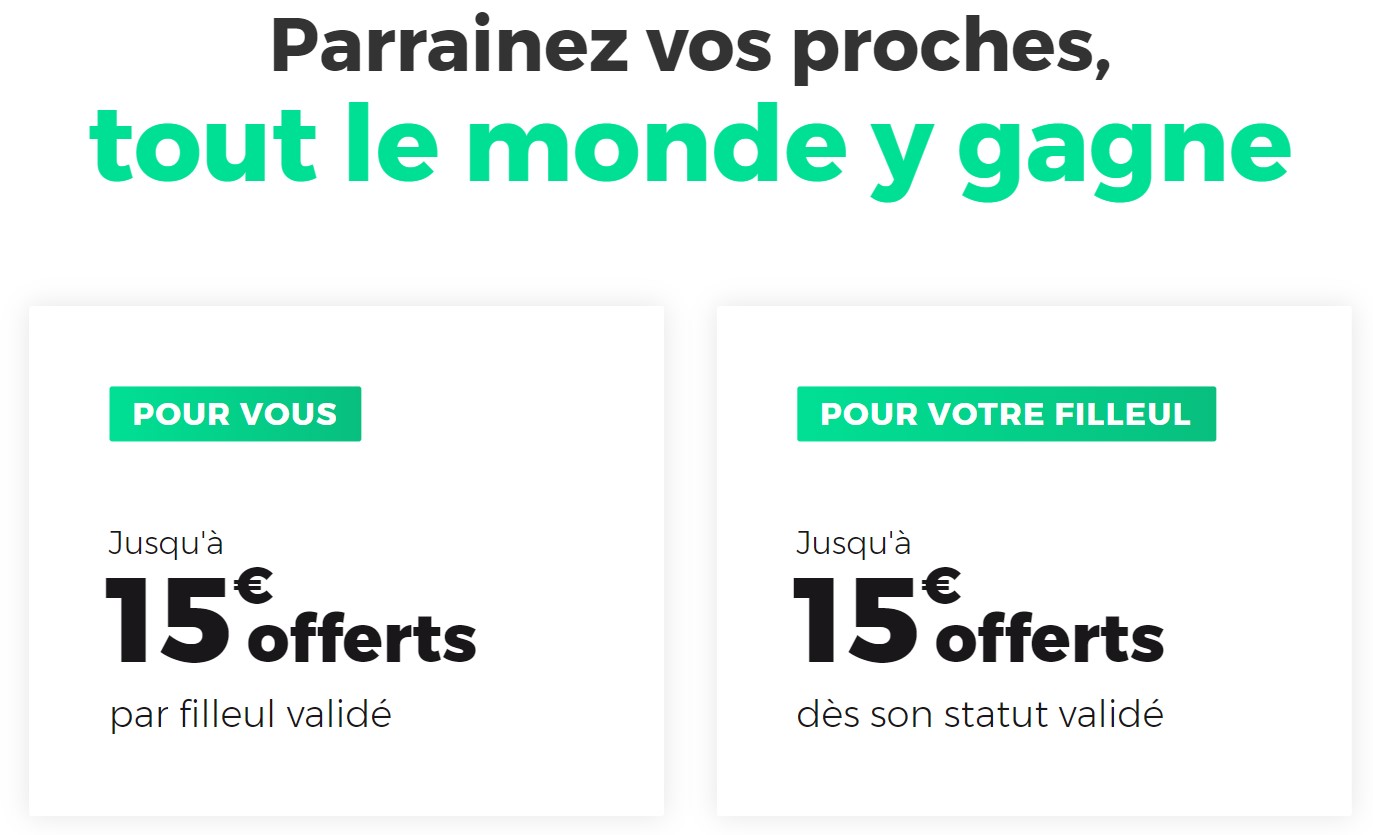 Code Parrainage Red by SFR : RED7CE0F5C 15€ de réduction exclusive 3 bonus parrainage red sfr