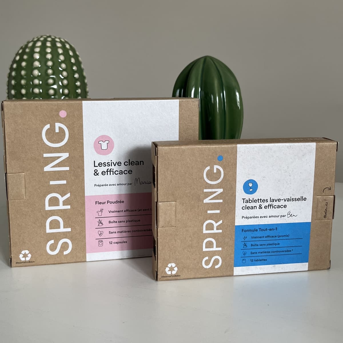 Je teste et donne mon avis honnête sur Spring et sa lessive en capsules 4 capsules lessive et lave vaisselle 1