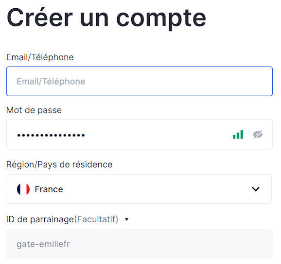 Gate.io code parrainage : Utilisez l'ID gate-emiliefret bénéficiez de 50% de réduction sur vos frais ! 1 code parrain gate io