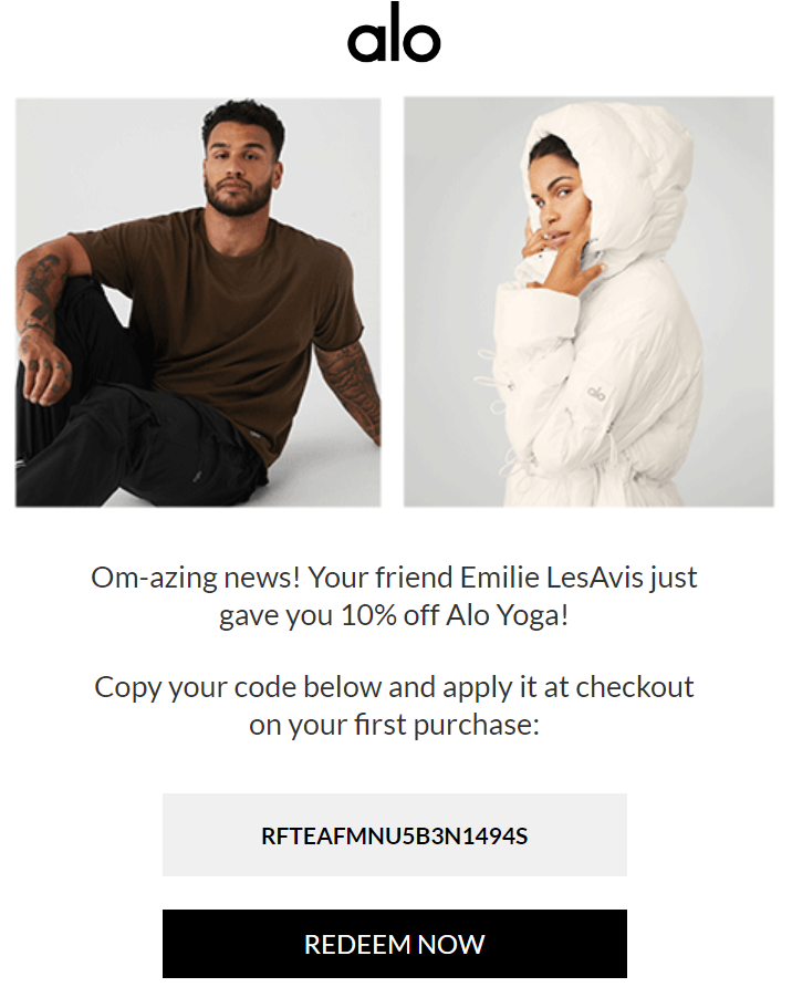 Alo Yoga Code Promo : 10% offerts sur votre commande 2 code promo alo yoga