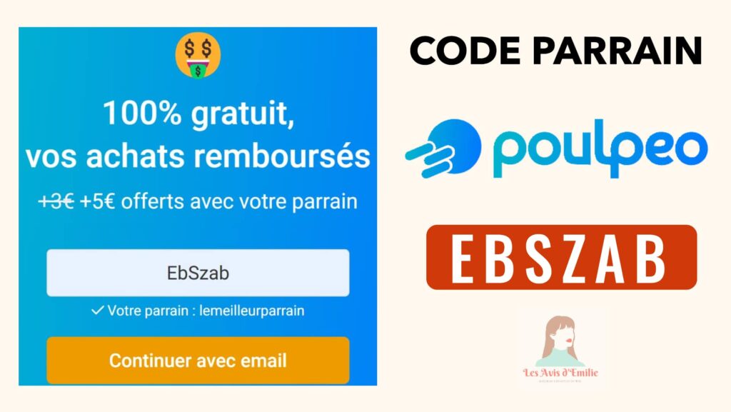 Poulpeo Code parrainage EbSzab profitez de 5€ de bonus ! 3 code parrainage poulpeo 1