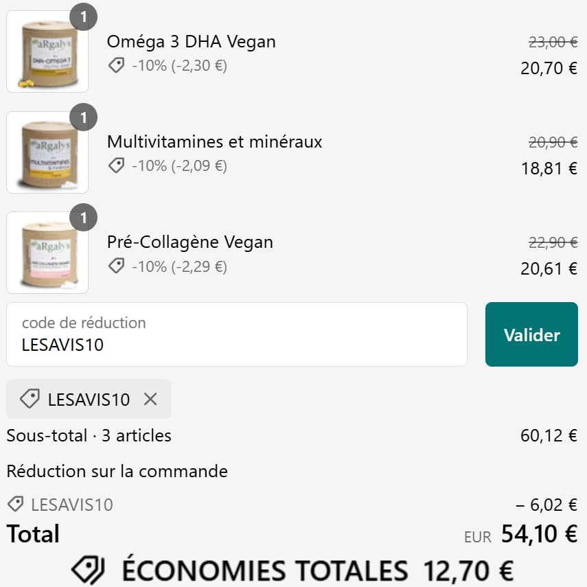 Code Promo Argalys : Profitez de 10% de réduction sur votre commande 1 code promo argalys 1