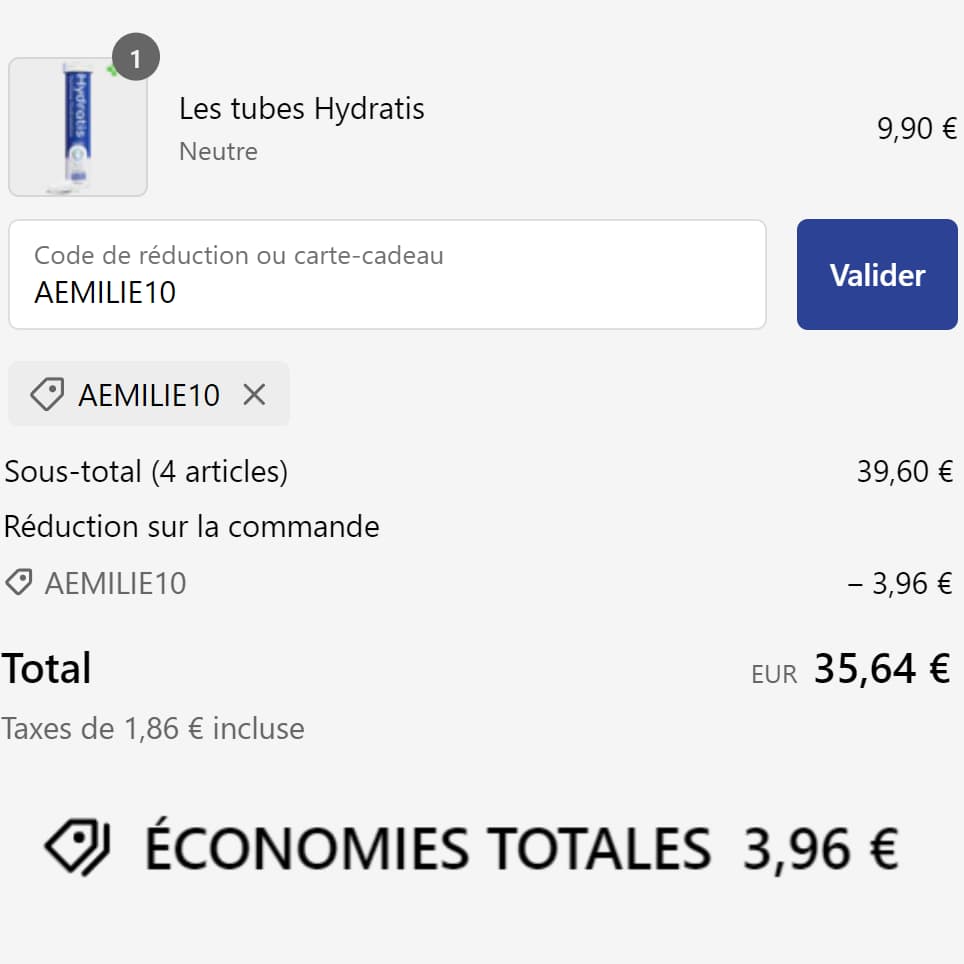 Hydratis Code Promo : 10% de réduction immédiate sur votre achat en ligne ! 2 code promo hydratis 10 1