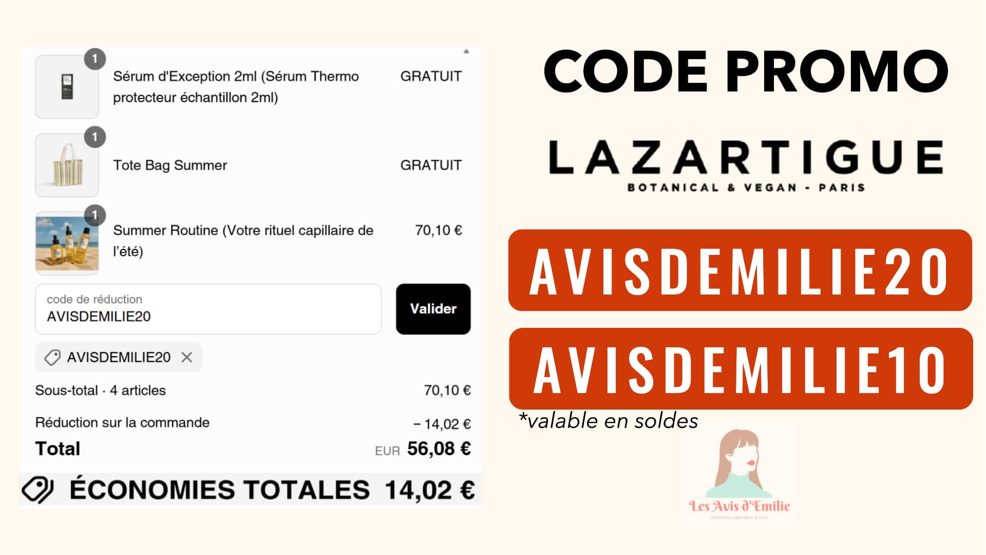 Les meilleurs codes promo de marques de beauté : mon top 10 que je recommande 31 code promo lazartigue valide 1