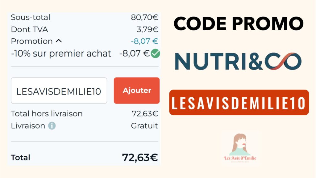 code promo nutriandco lesavisdemilie10 1