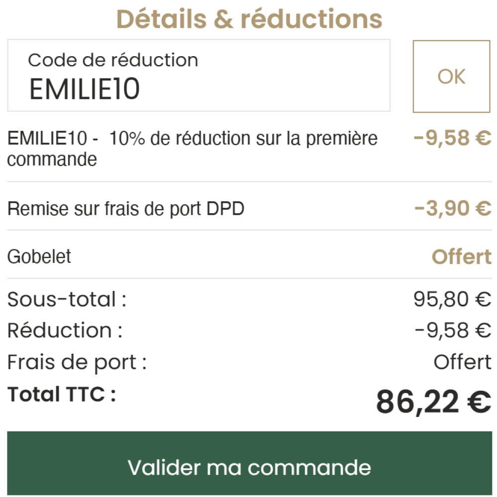 Code Promo Ultra Premium Direct EMILIE10 pour -10% offerts 2 code promo ultra premium direct 1