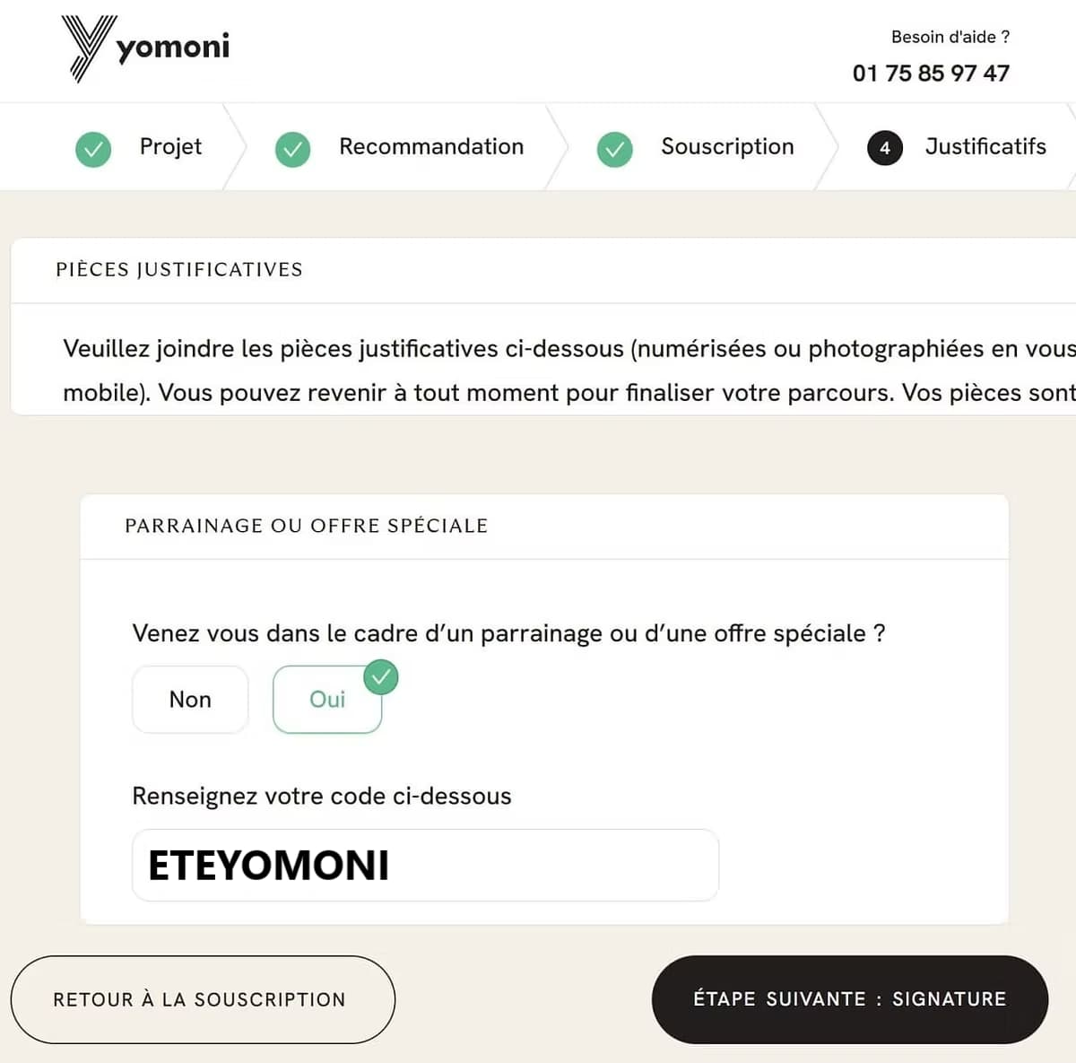 Code promo Yomoni obtenez jusqu'à 2000€ de prime de bienvenue 1 code promo yomoni validation 1