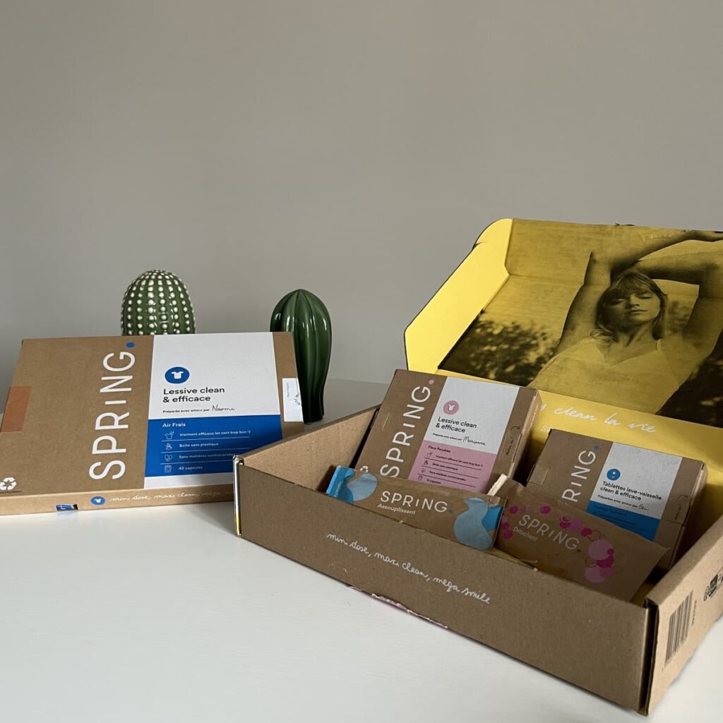 Spring VS Les Petits Bidons : quelle lessive écologique choisir ? 6 colis complet spring 1