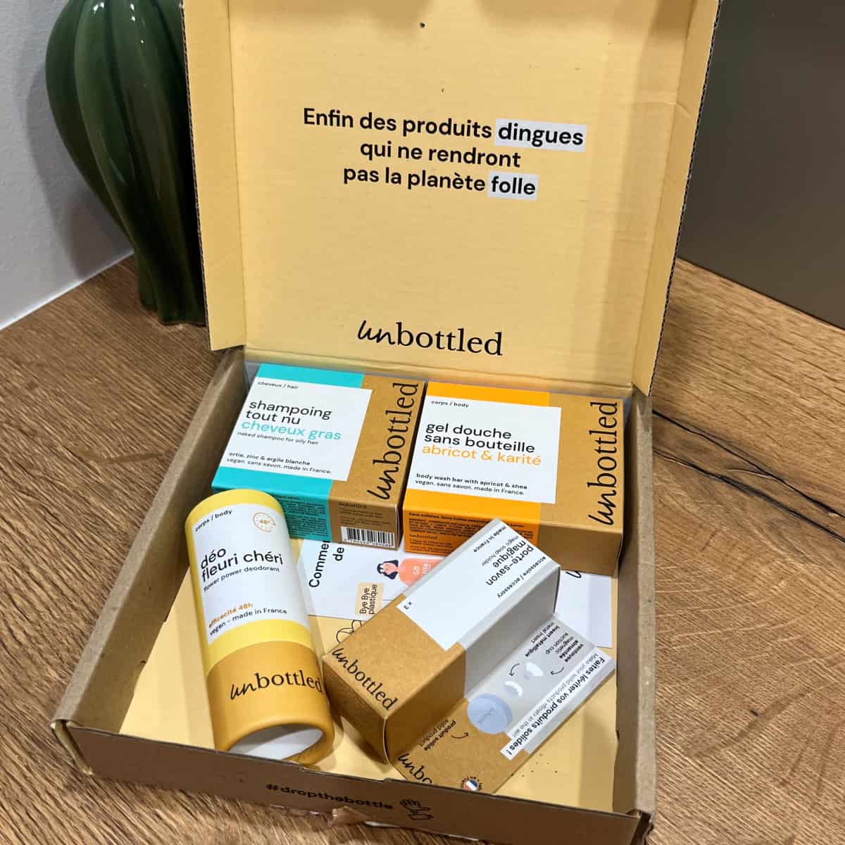 J'ai testé Unbottled : Mon avis personnel avec analyse des formulations 2 colis produits testes unbottled 1