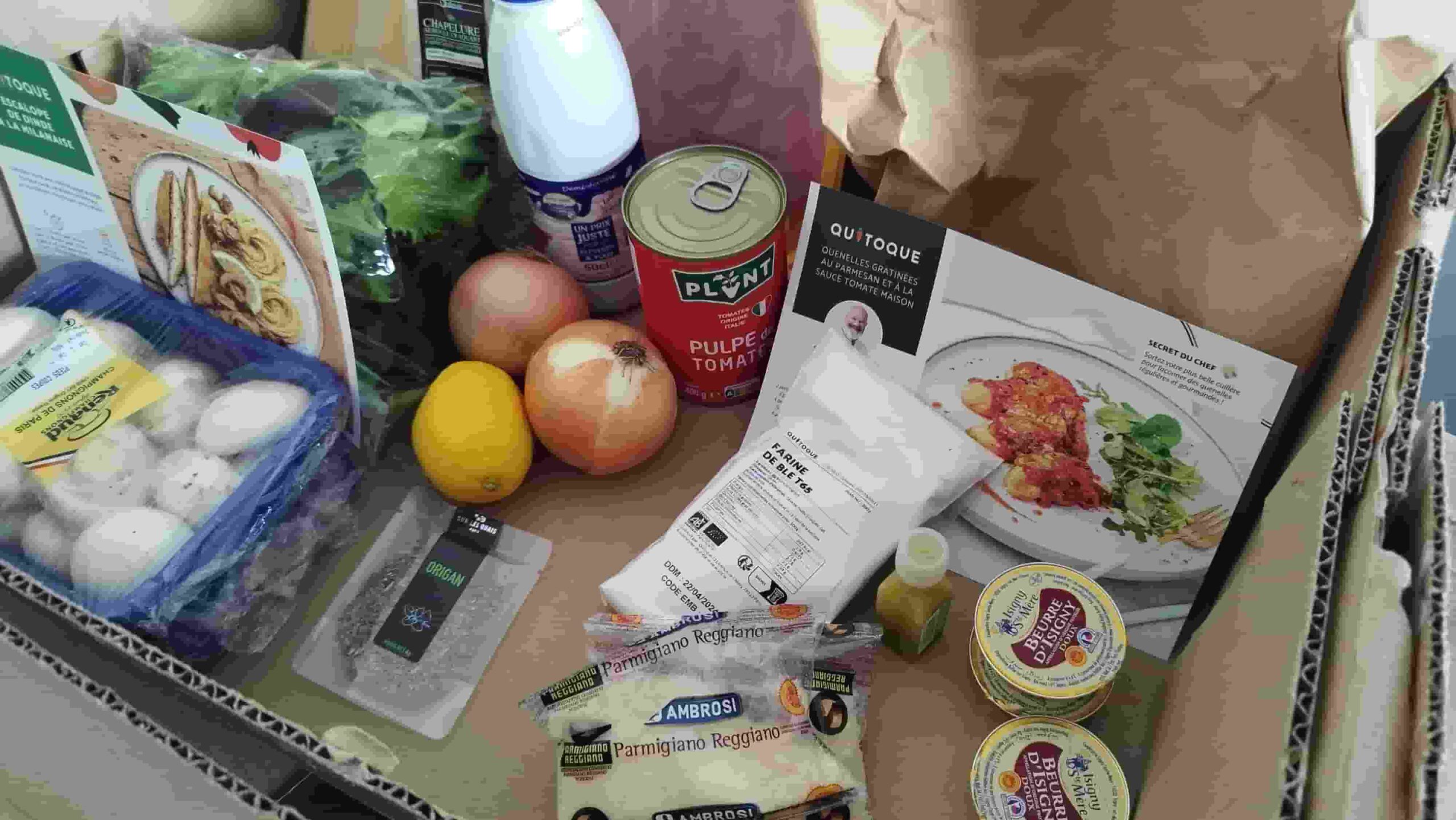QuiToque ou Hellofresh ? Mon comparatif détaillé 1 contenu panier quitoque box repas scaled
