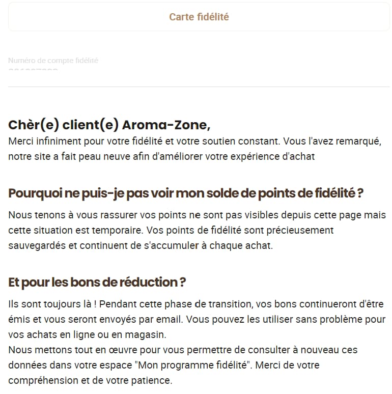 Code Promo Aroma Zone Influenceuse : -30% de réduction + livraison offerte 8 coupon fidelite promotion aromazone 1