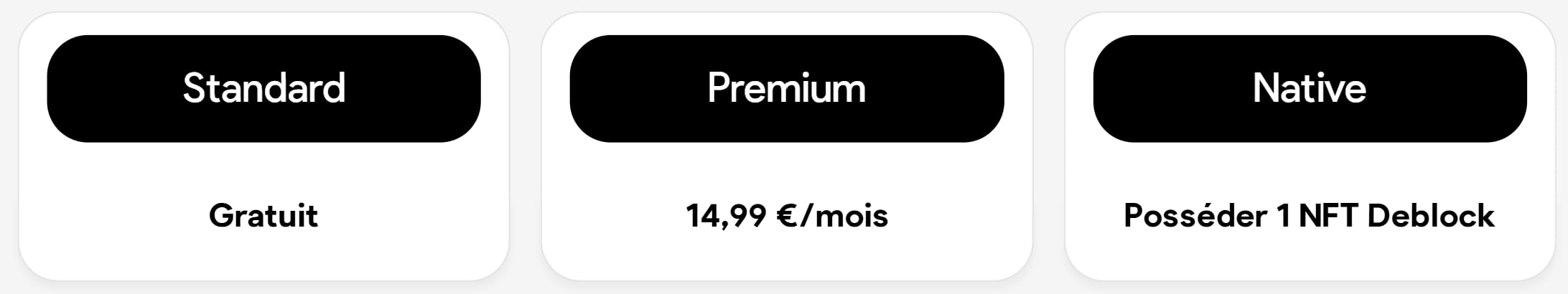 Avis complet sur Deblock : fonctionnalités, frais, abonnements, inconvénients... 8 cout abonnement deblock resume 1