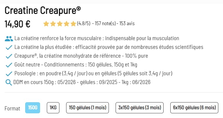 NutriPure ou Nutrimuscle : Comparatif détaillé des deux marques françaises de nutrition 4 creatine nutripure