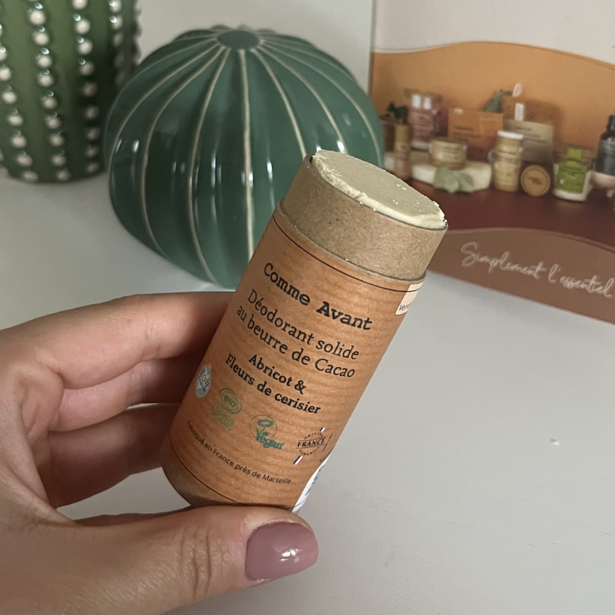 Mon avis sur Comme Avant : je teste et j'analyse leurs savons, déodorants, crèmes et répulsifs 5 deodorant solide comme avant test 1