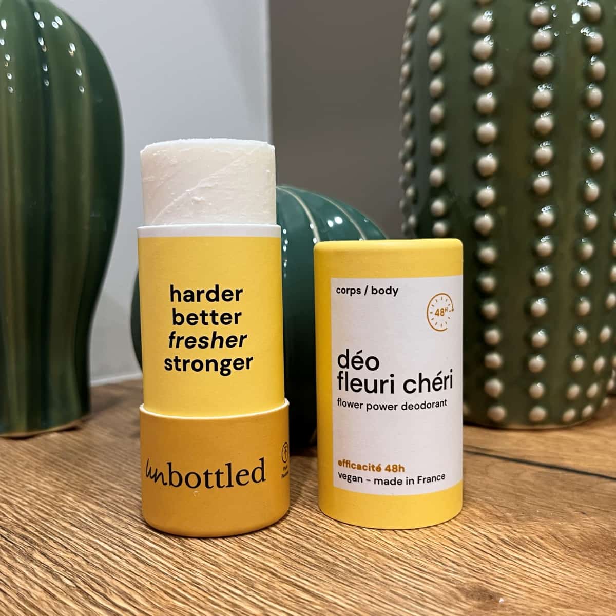 Unbottled ou Respire ? Comparatif des deux marques de soins solides 5 deodorant solide demonstration unbottled 1