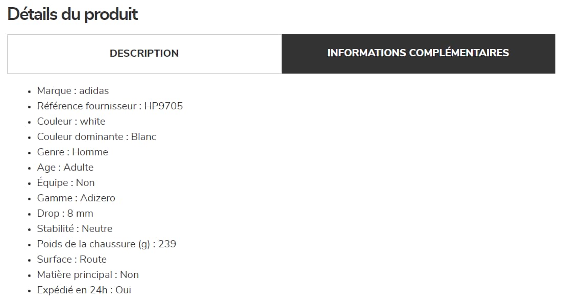 Direct Running : Mon avis sur leurs chaussures et leur boutique en ligne 5 details produit chaussures direct running