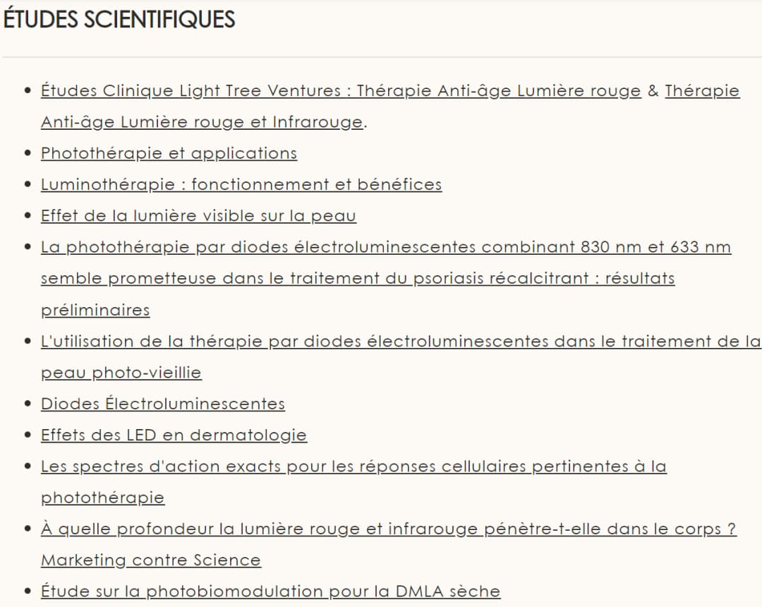 Avis sur Nooance : J'ai testé leur masque à led et je donne mon avis personnel 2 etudes scientifiques nooance 1