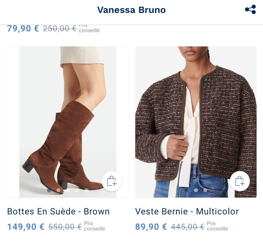 The Bradery Code Promo : 15€ offerts sur votre commande ! 2 exempe produits vanessa bruno 1