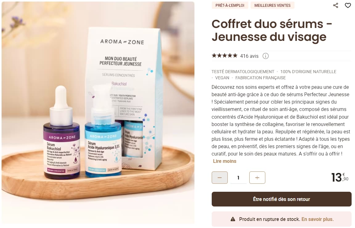 Code Promo Aroma Zone Influenceuse : -30% de réduction + livraison offerte 5 exemple coffret aromazone promotion 1