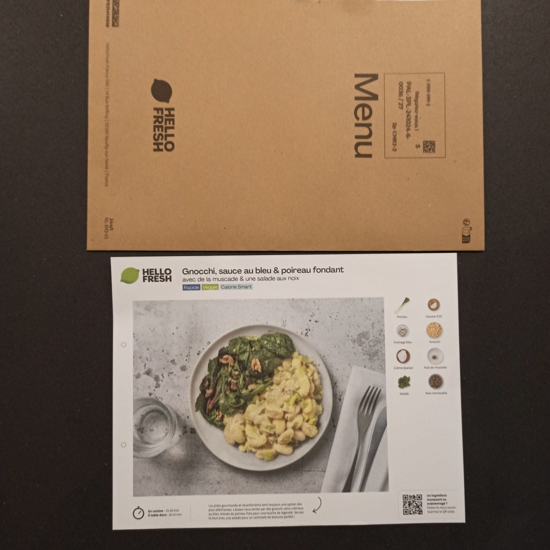 Mon avis sur HelloFresh : recettes, ingrédients, qualité, coût, livraison... tout en détail ! 5 exemple menu hellofresh 1