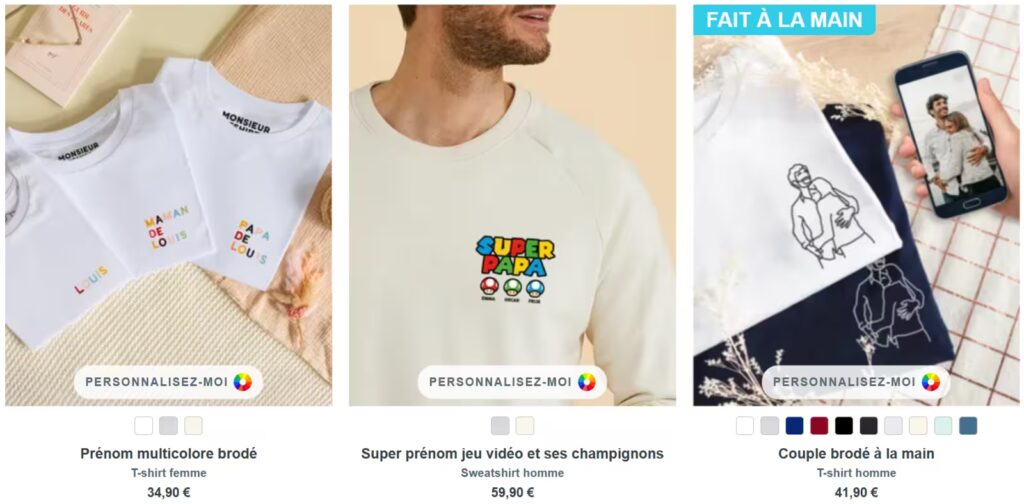 Comment créer un t-shirt personnalisé : étapes et conseils pratiques 2 exemple personnalisation monsieur t shirt