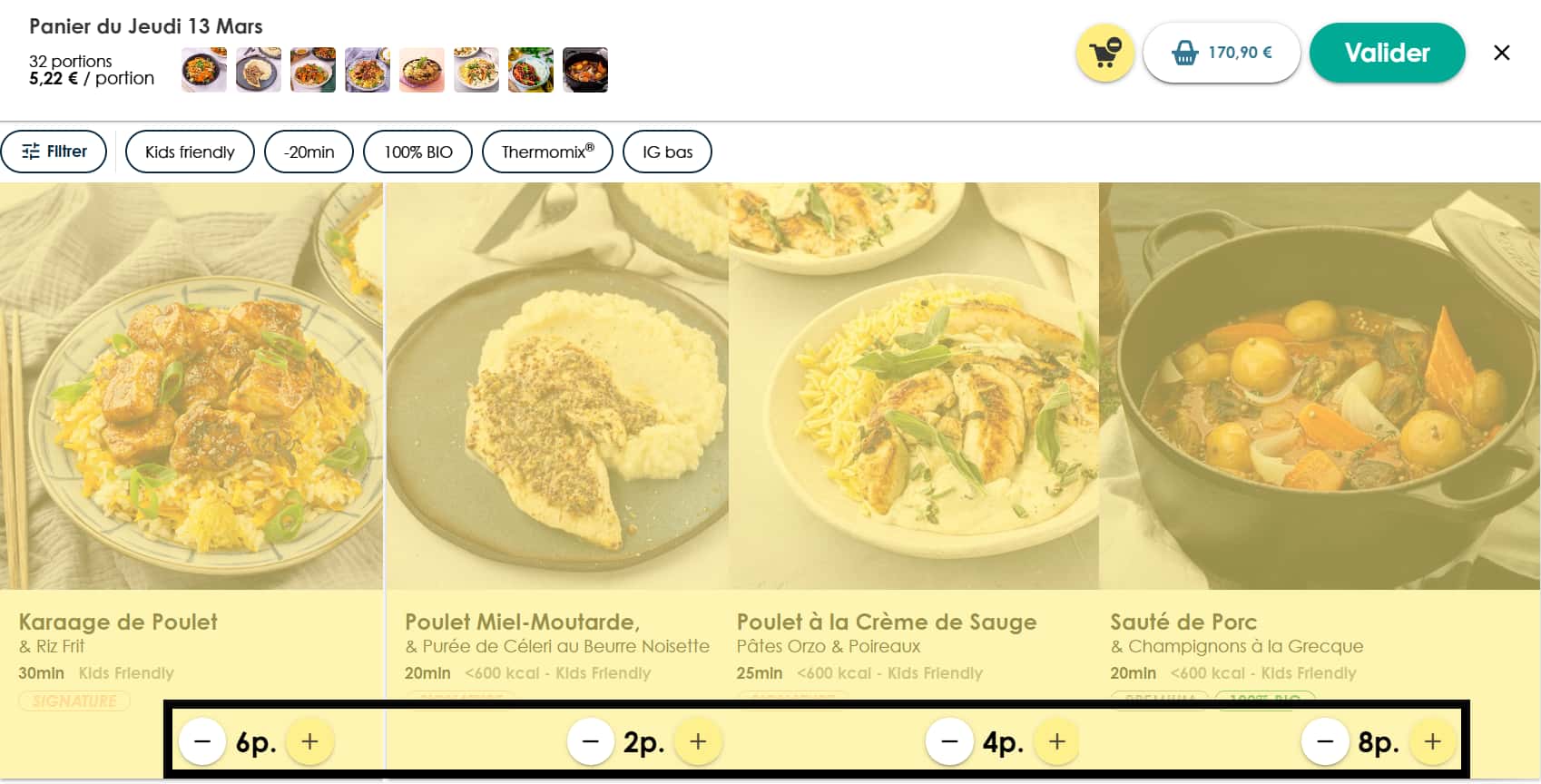 Mon avis sur Les Commis :recettes, qualité, coût… Tout ce qu'il faut savoir ! 12 exemple portions variables 8 recettes 1