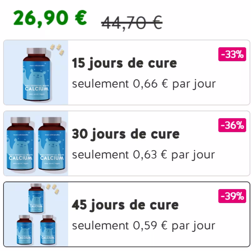 Code Promo Bears with Benefits : Réduction exclusive de -15% avec le code EMILIE 2