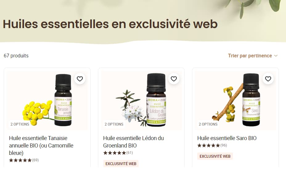 Code Promo Aroma Zone Influenceuse : -30% de réduction + livraison offerte 9 huiles essentielles exlusivite web 1