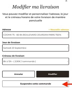 Mon avis sur Aussitôt Bon : partage de mon expérience et analyse d'avis clients 8 imgi 14 suspendre commande aussitot bon