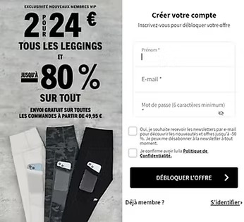Fabletics code promo : Devenir VIP pour obtenir 80€ de crédits et 80% de réduction ! 3 imgi 5 compte fabletics