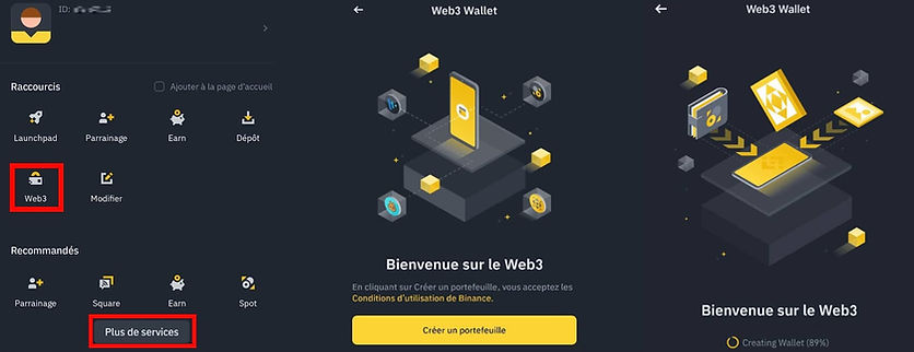 Mon avis et analyse de Binance MegaDrop Le farming d'airdrop 7 infographie creer web3 wallet binance.jpg