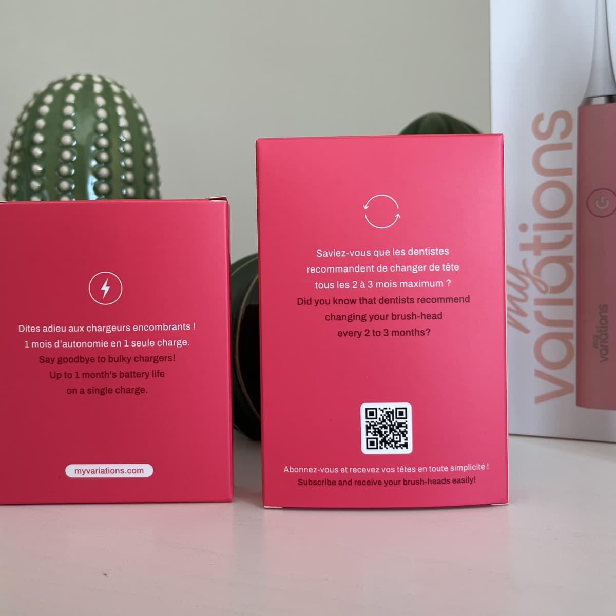 MyVariations : Je teste et donne mon avis sur leur brosse à dent électrique sonique 8 infos emballage produit 1