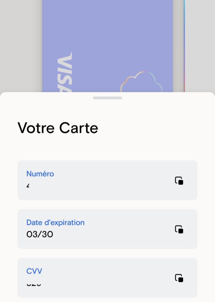 Avis complet sur Deblock : fonctionnalités, frais, abonnements, inconvénients... 4 interface carte paiement deblock 1