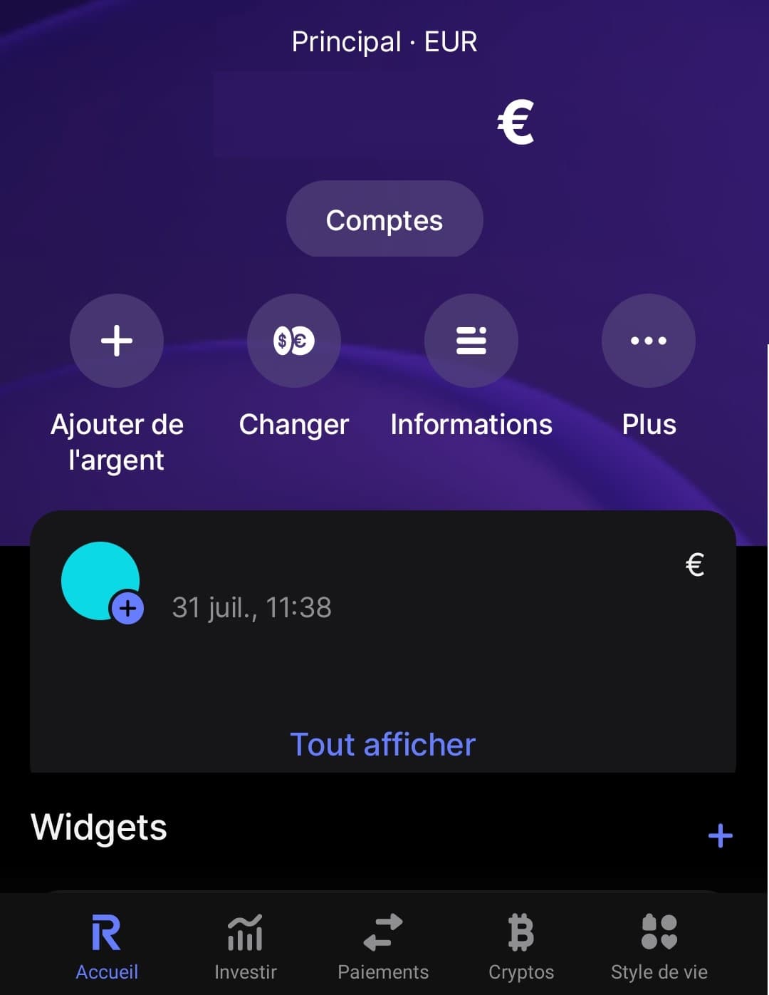 N26 ou Revolut ? Comparatif détaillé des deux néobanques 7 interface revolut application 1