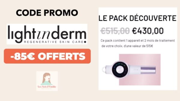 light in derm code promo 85 euros offerts