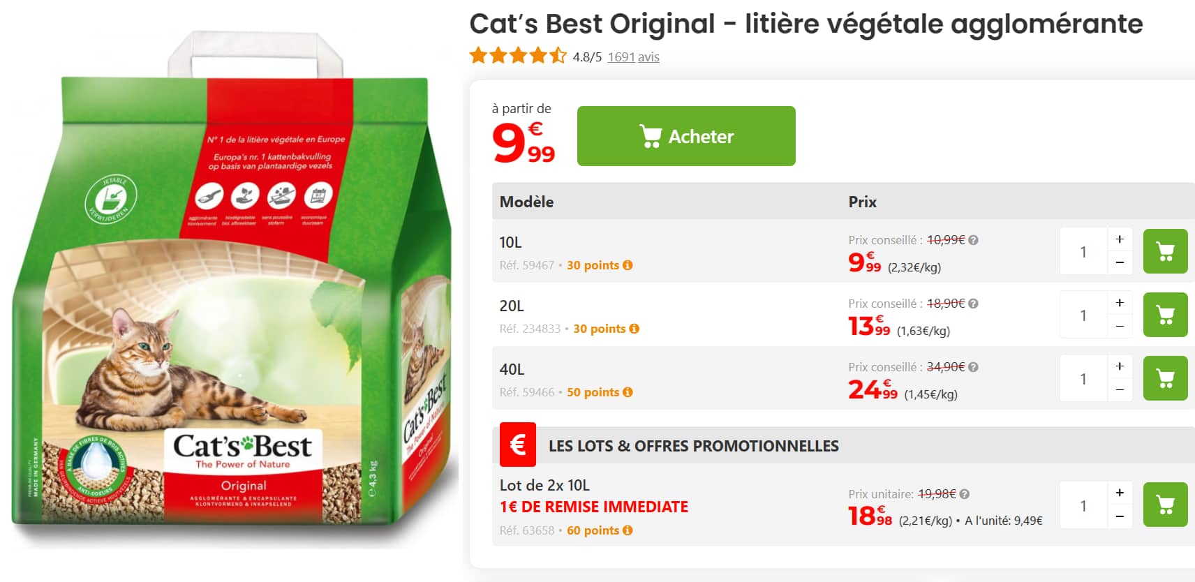 Avis sur Zoomalia : Mon expérience avec leur boutique et leurs croquettes 8 litiere agglomerante zoomalia 1